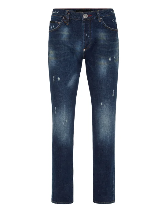 Super Straight Cut Jeans Patch Stars
