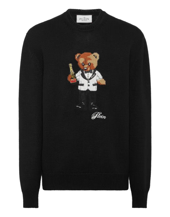 Round Neck Knitted Pullover Philipps Teddy Bear