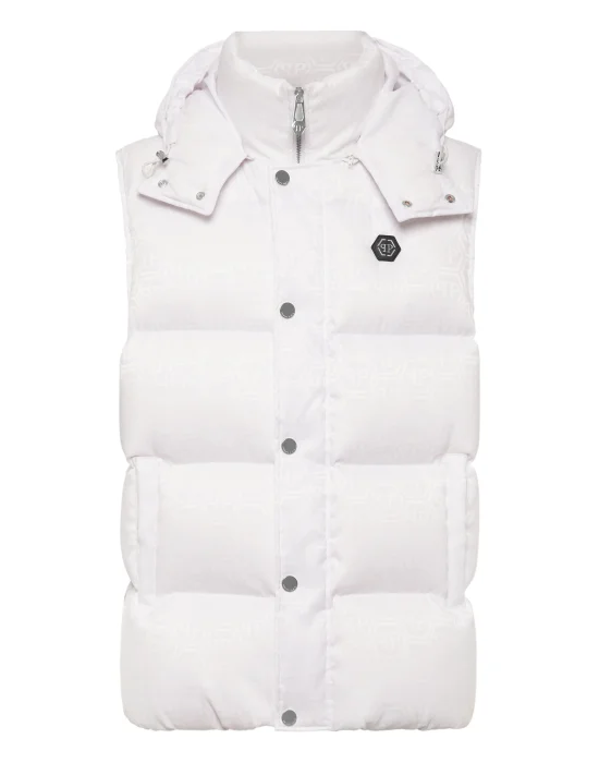 Nylon Down Vest Monogram