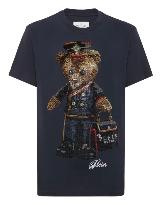 Round Neck T-Shirt Full Of Stones Teddy Bear