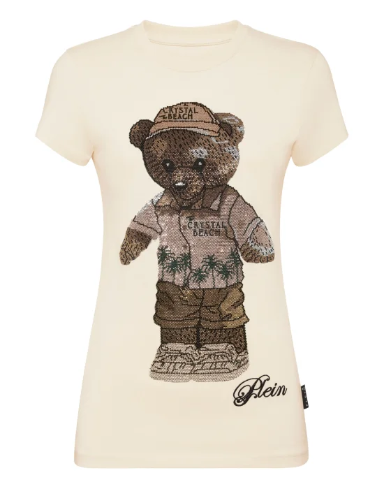 Cotton Sexy Pure Fit T-Shirt Teddy Beach Crystal