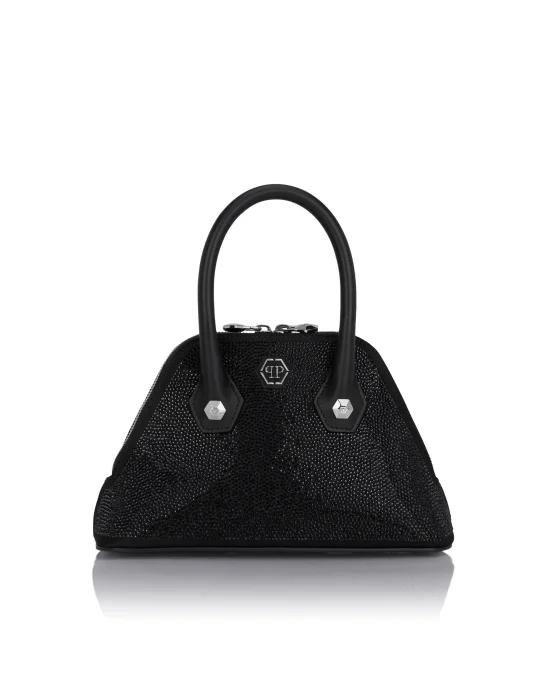 Satin Small Majestic Bag All-Over Strass