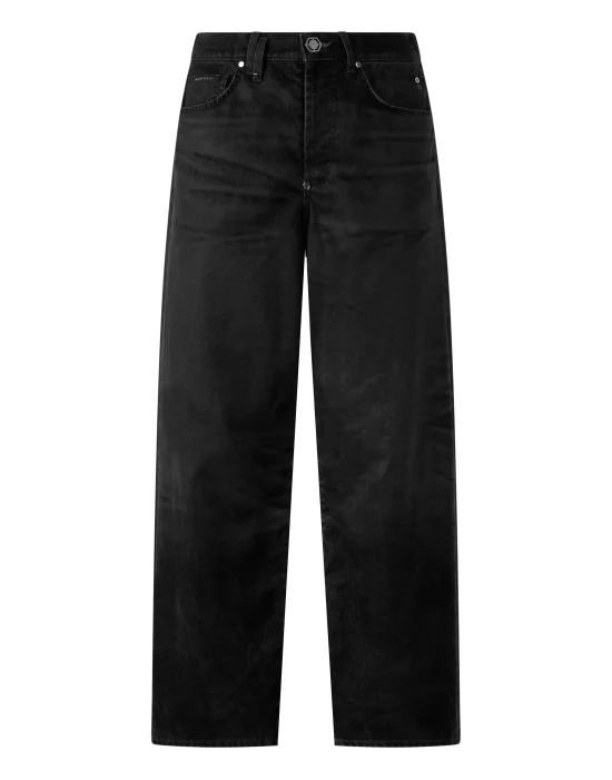 Loose Wide Fit Jeans Lasered Flock