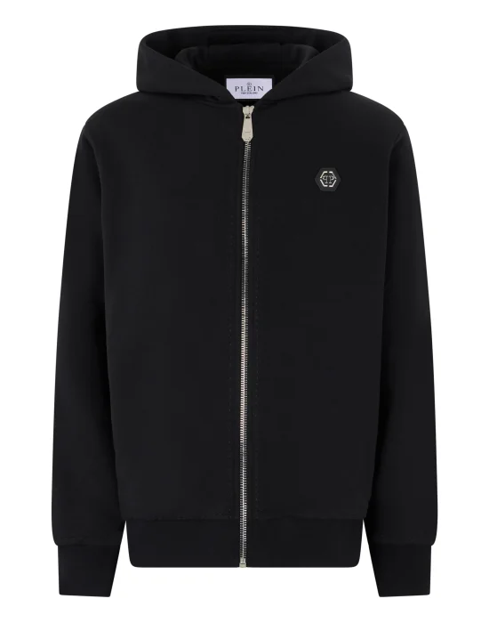 Zip Hoodie Stitching Logo