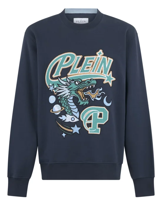 Round Neck Pullover Space Dragon