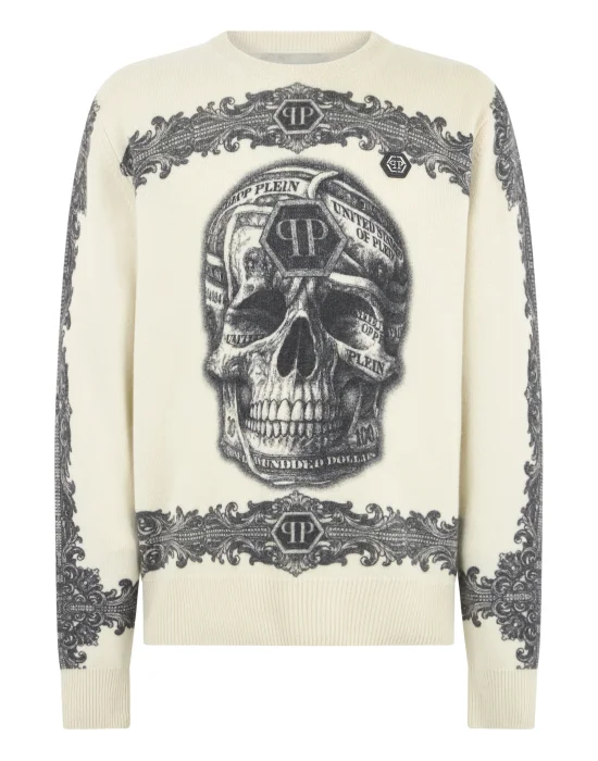Cashmere Pullover Baroque Skull