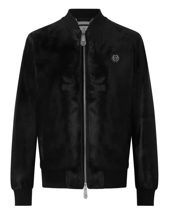Cavallino Leather Bomber Jacket
