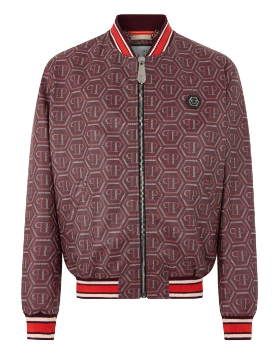 Leather Bomber Monogram