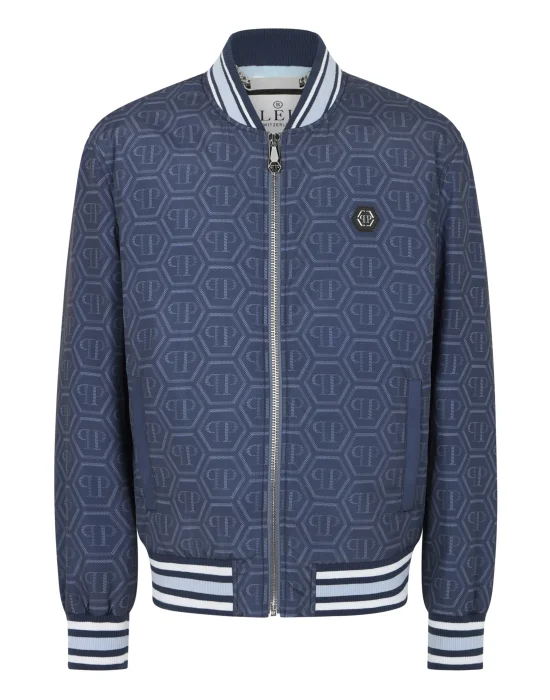 Nylon Bomber All-Over Monogram