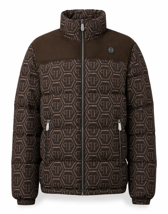 Nylon Puffer Jacket Monogram