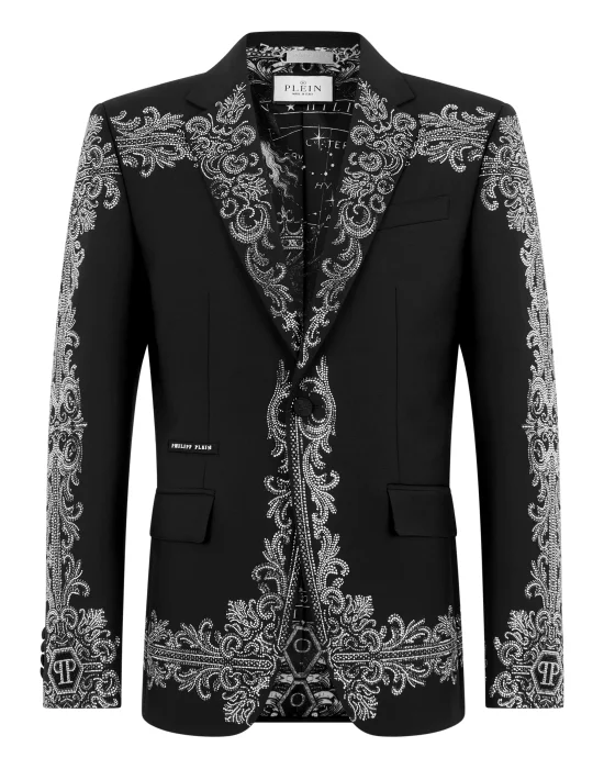 Blazer Baroque Skull Strass