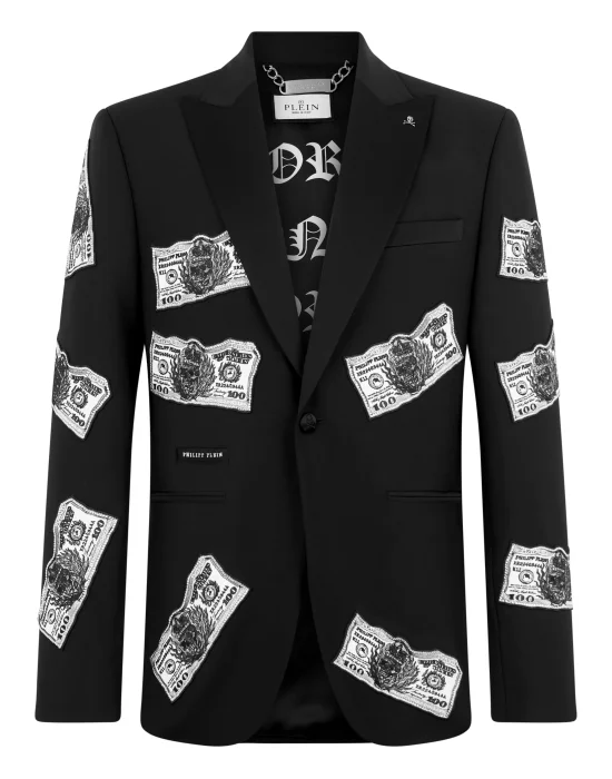 Blazer Plein Dollars Strass