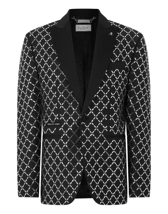 Blazer All-Over Strass Baguettes