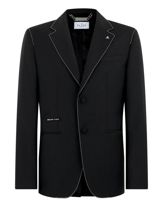 Blazer Contrast Stitching