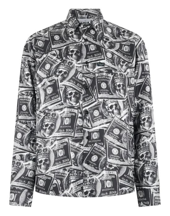 Silk Shirt All-Over Plein Dollar