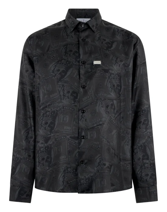 Silk Shirt All-Over Plein Dollar