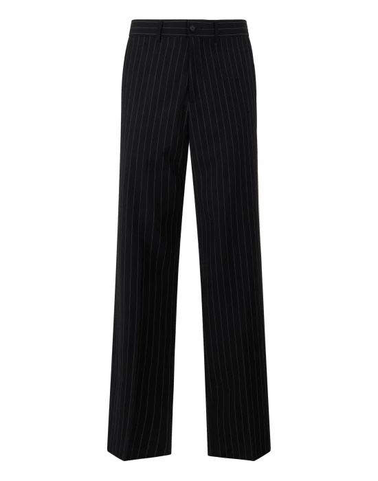 Loose Fit Trousers Pinstripe
