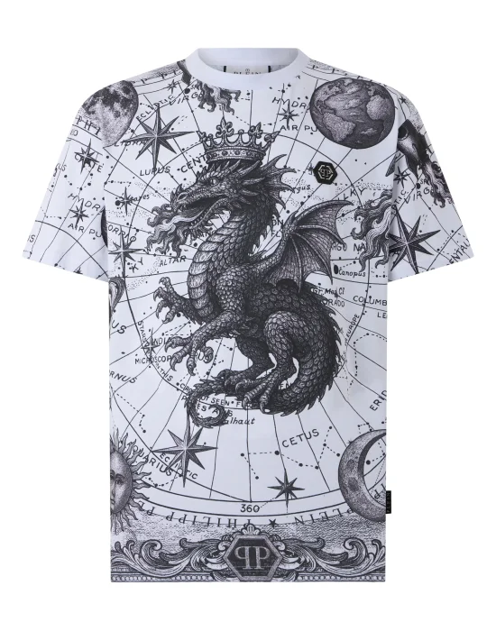 Round Neck T-Shirt All-Over Zodiac