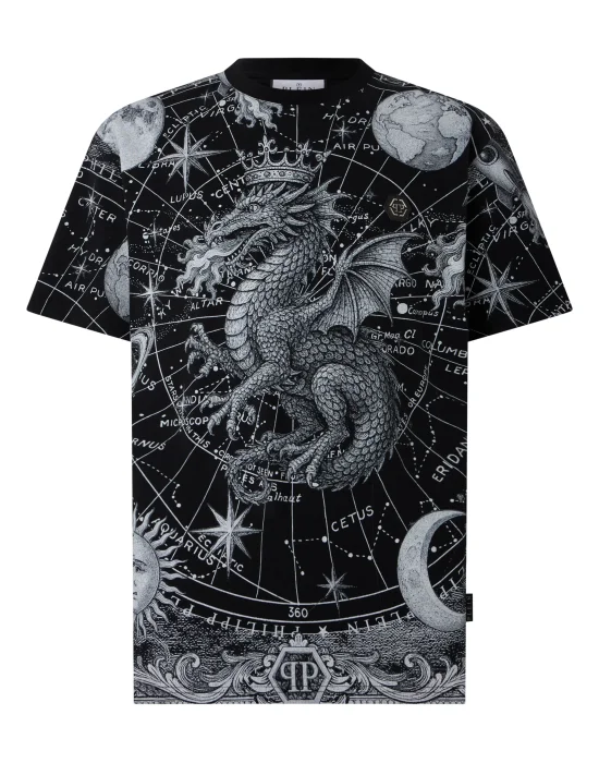 Round Neck T-Shirt All-Over Zodiac