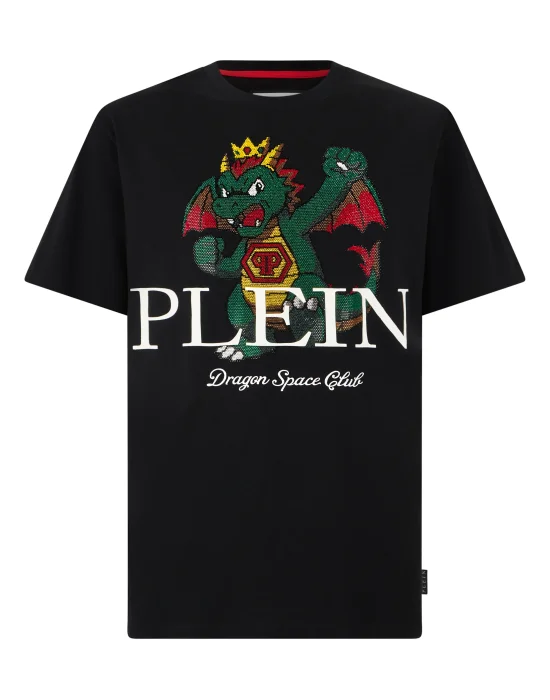 Round Neck T-Shirt Plein Dragon Stones