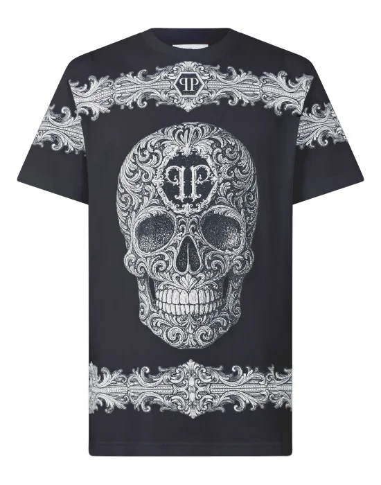 Oversize Fit T-Shirt Baroque Skull