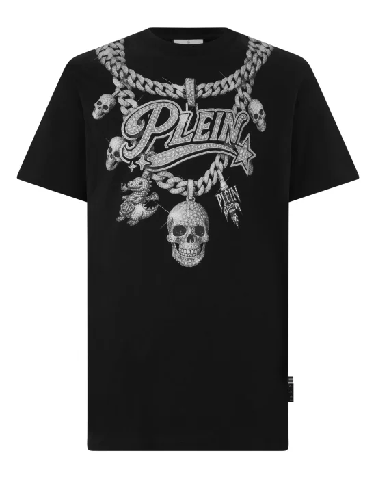 Round Neck T-Shirt Chains Print