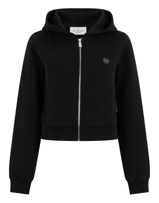 Zip Hoodie Jacquard Monogram