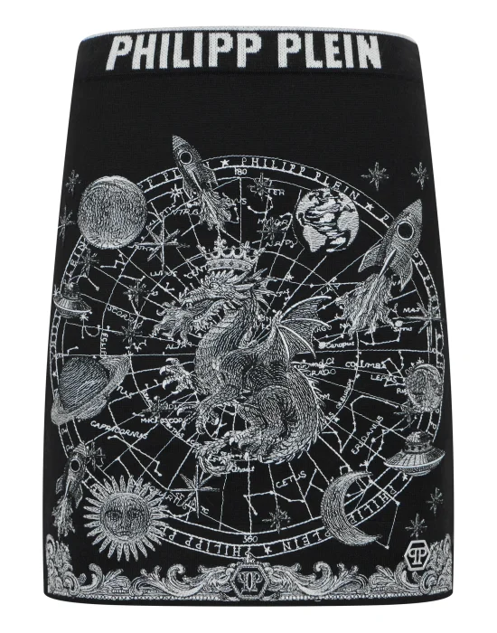 Knitted Mini Skirt Zodiac