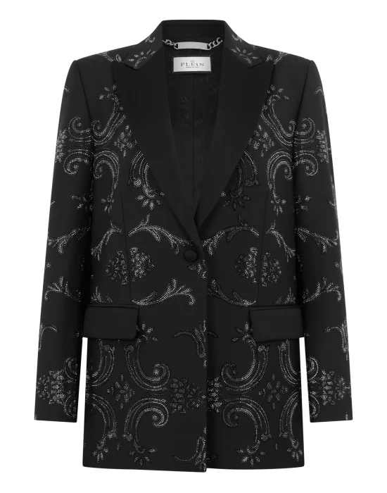 Boyfriend's Fit Blazer Baroque Strass
