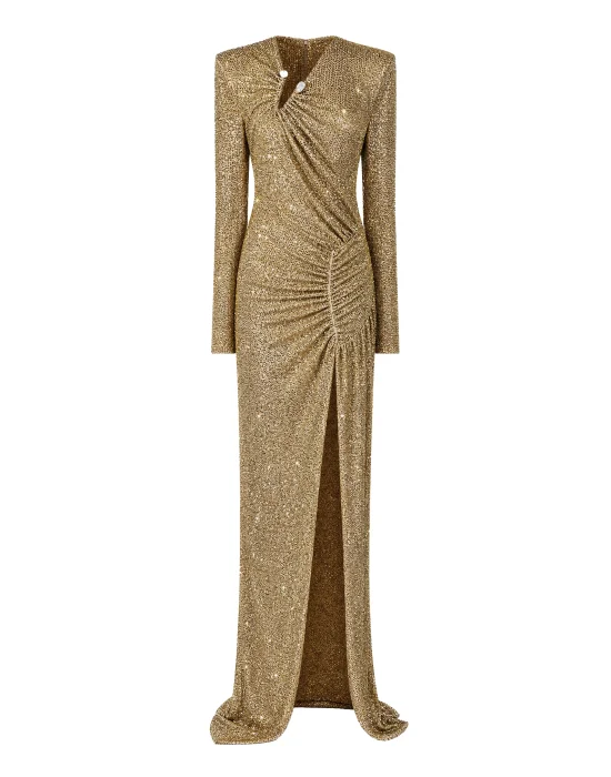 Long Dress Piercing Strass