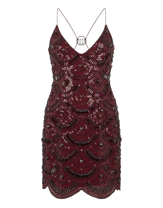 Mini Dress Shiny Waves
