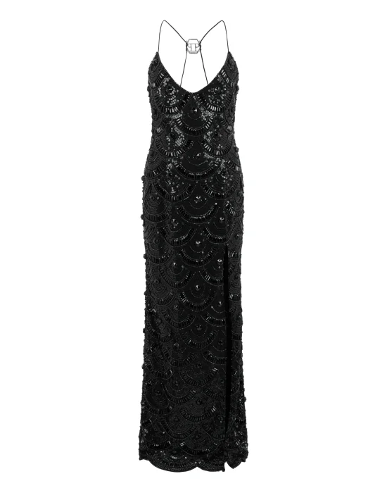 Maxi Dress Shiny Waves