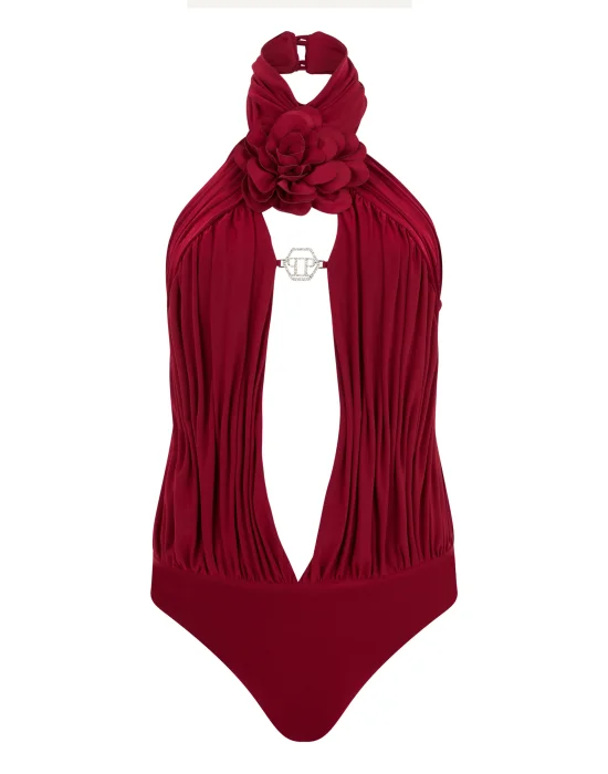 Sleeveless Bodysuit Flower