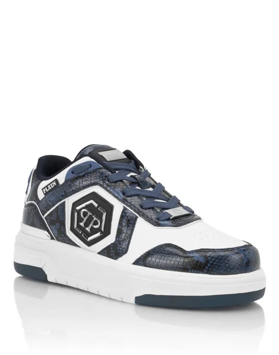Low-Top Sneakers SK8R PLEIN Python Print