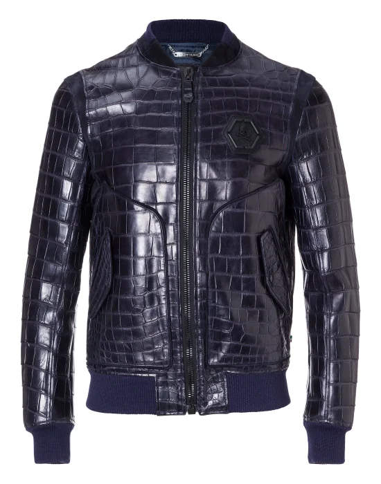 Leather Bomber "Tiger face"