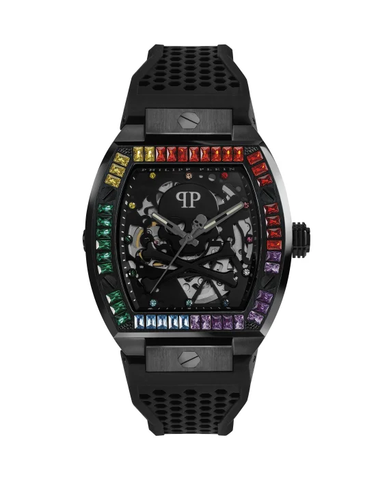 THE $KELETON Rainbow Watch with Crystals