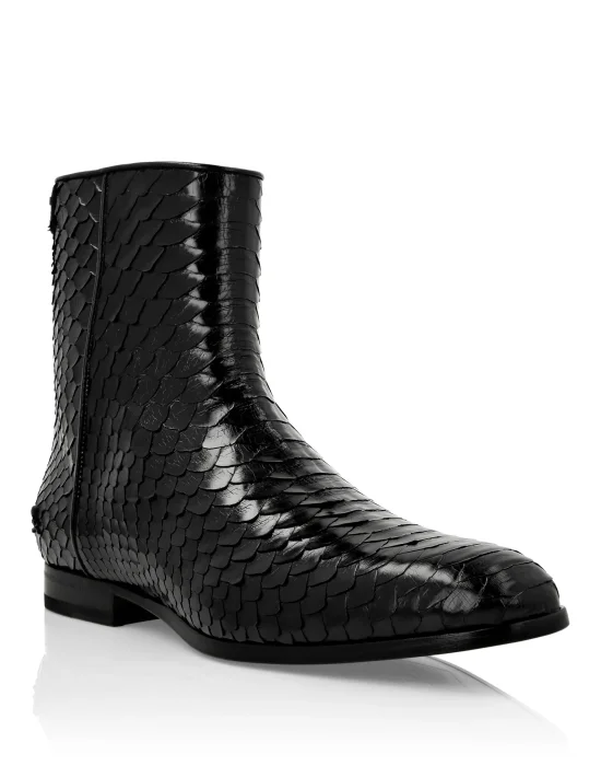 Python Print Boots Lo-Heels Mid