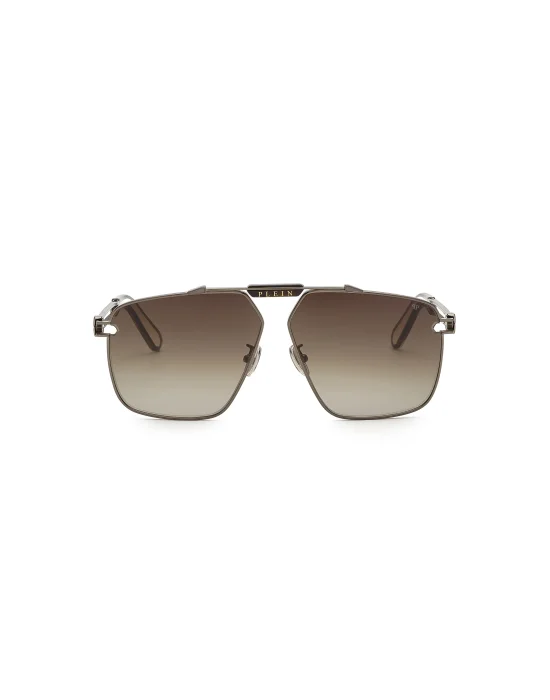 Sunglasses Aviator SILVER PLEIN SEVENTIES