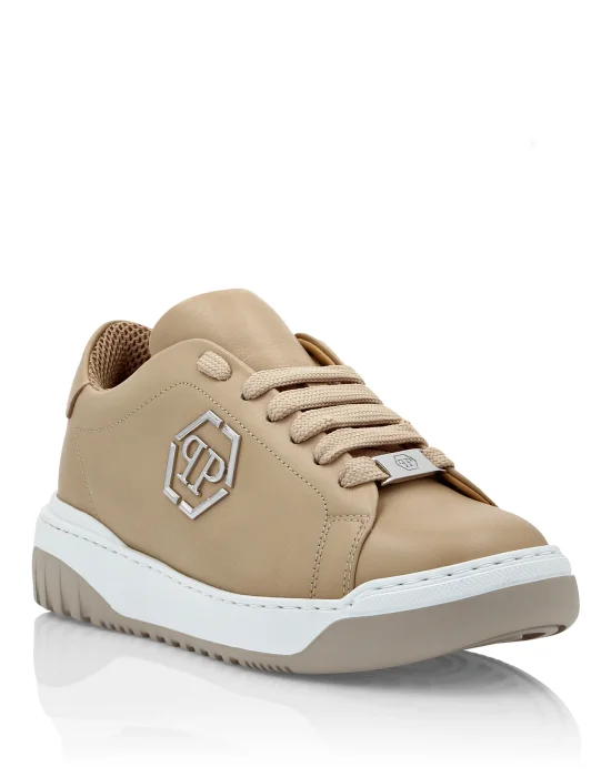 Leather Lo-Top Sneakers Skull&Bones