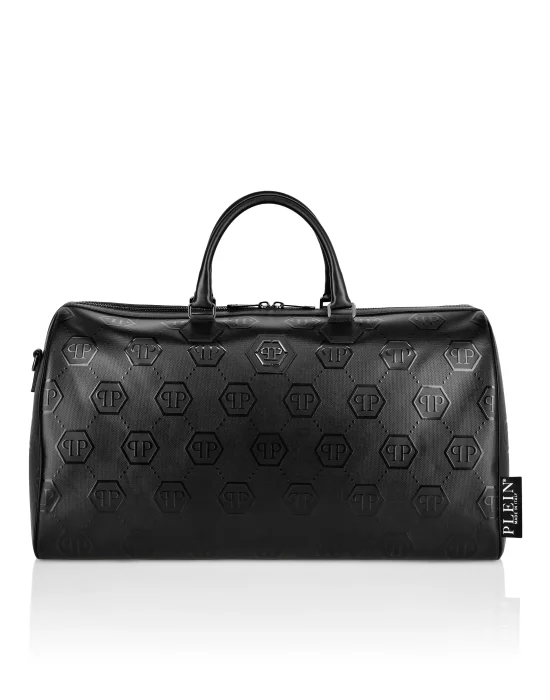 Nappa Handle Bag Weekend  Embossed Monogram