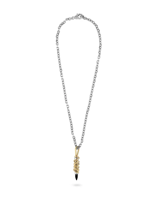 Stainless Steel Long Chain Necklace PP BULLET