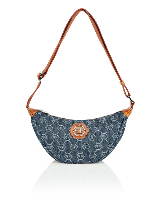 Denim Small Soft Bag Monogram