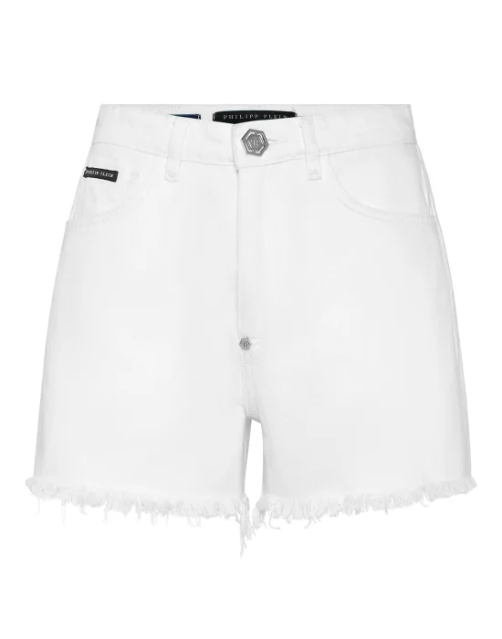 Denim Shorts Logo