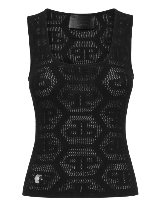 Knit Tank Top Monogram