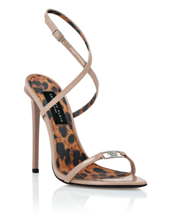Leather Sandals High Heels