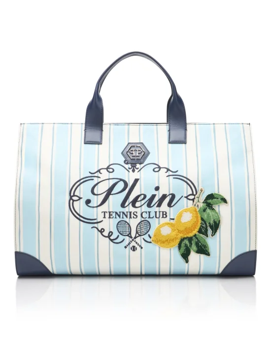 Canvas Shopper Bag Tennis Club