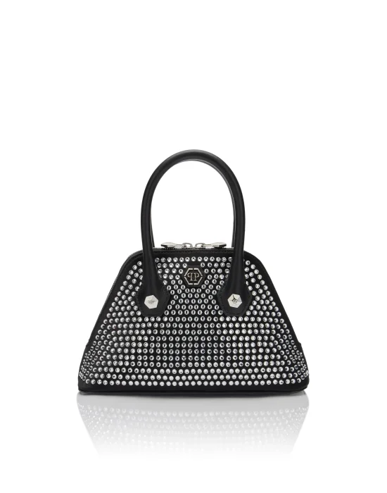 Triangle Top Handle Bag Strass