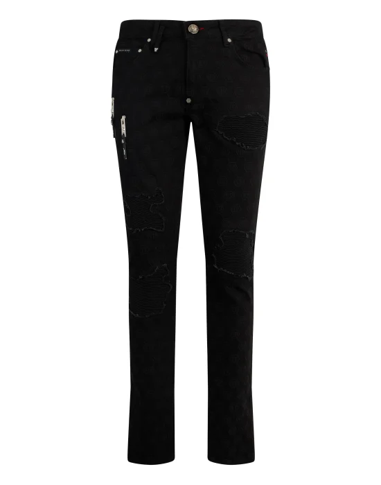 Rockstar Fit Jeans Embroidery Monogram