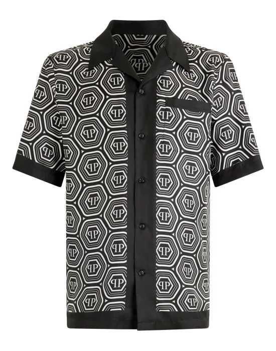 Silk Bowling Shirt Monogram 70's