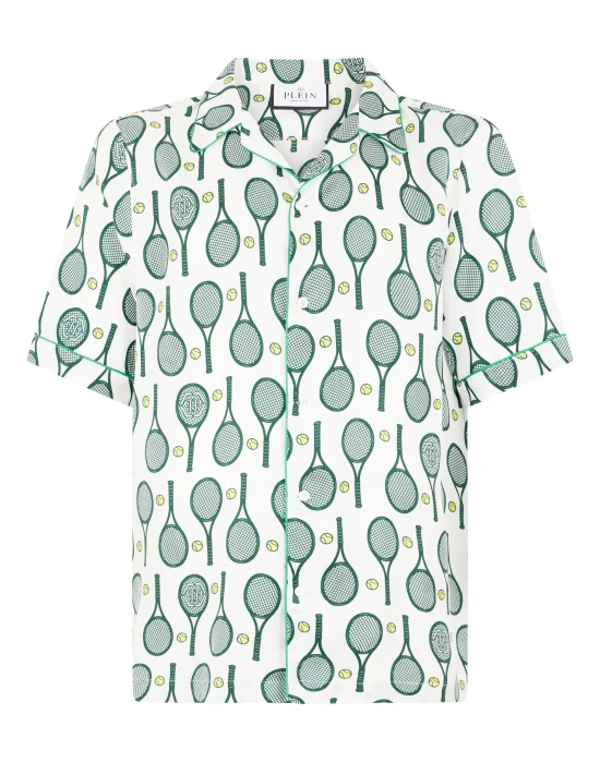 Silk Bowling Shirt Tennis